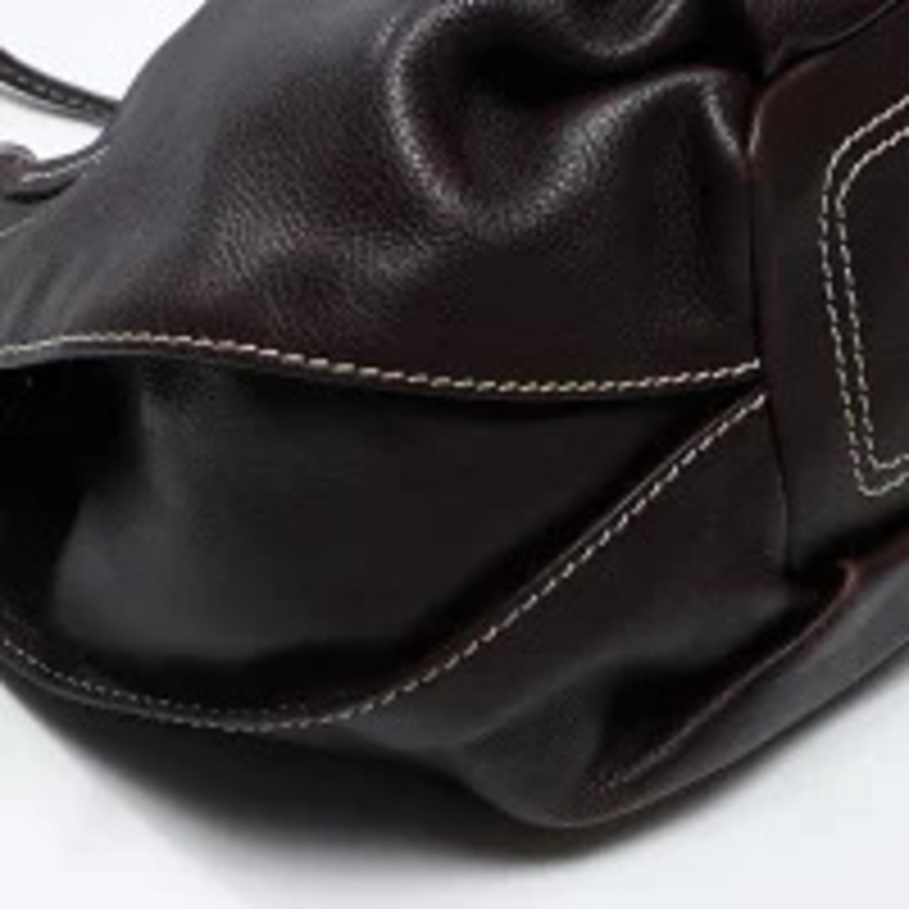 Celine Bitter Sweet Leather Handbag Brown View 6